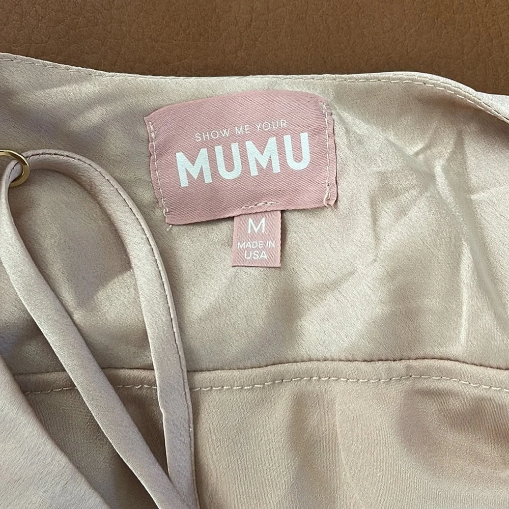 Show Me Your MuMu Verona Cowl Dress M - Picture 4 of 5